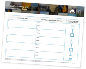 financial planning goals worksheet