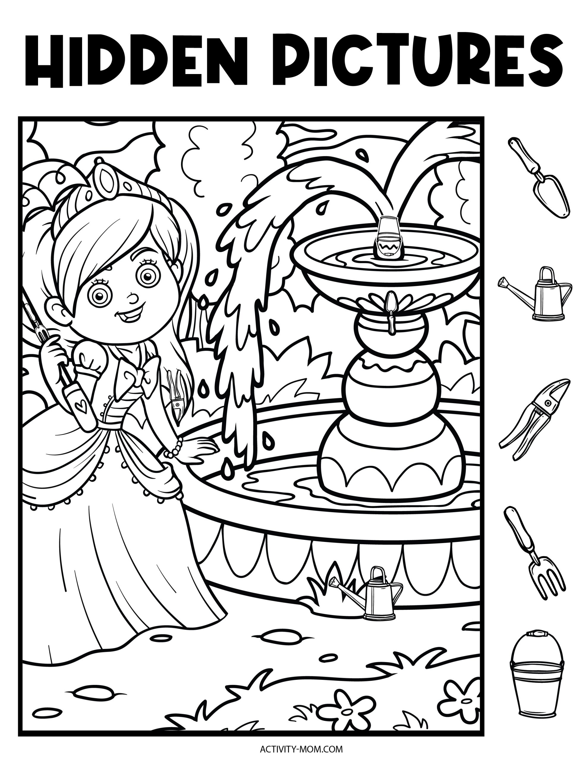 Free Hidden Pictures Printables for Kids - The Activity Mom - Worksheets Library for Find The Hidden Objects Printable Pdf Free Download