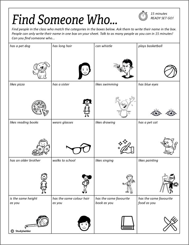 Find Someone Who... - Studyladder Interactive Learning Games