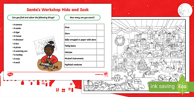 Find The Hidden Object Christmas Printable Worksheet