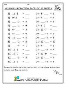 find the missing number worksheet 2nd grade