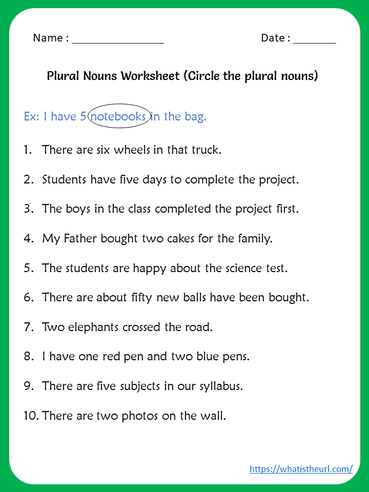 find the noun worksheet