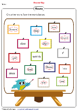 find the noun worksheet
