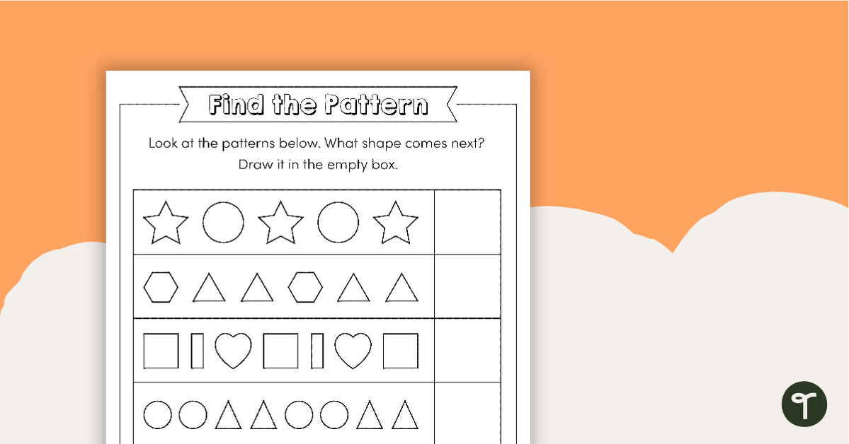 Free Printable Complete the Patterns Worksheet - kiddoworksheets ...
