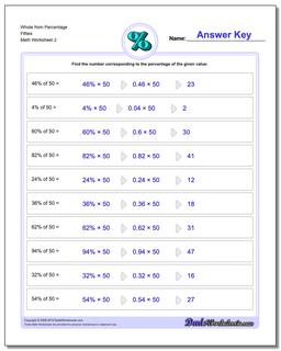 finding a percent of a number worksheet