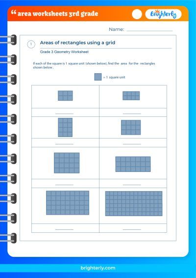 Free finding area 3rd grade worksheet Download Free finding area 3rd