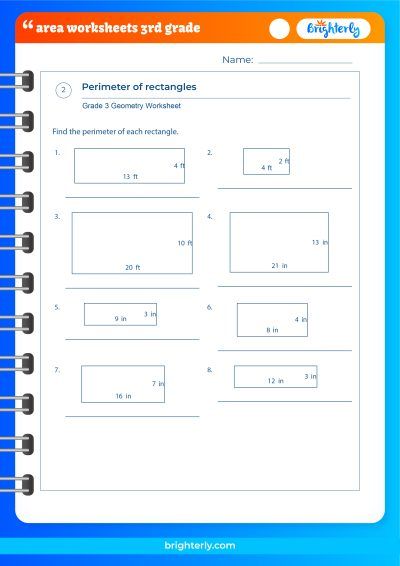 Free finding area 3rd grade worksheet Download Free finding area 3rd