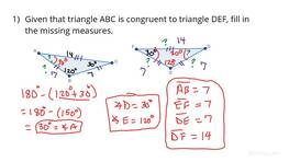Finding Missing Parts of Congruent Triangles | Study.com