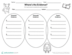 Wheres the Evidence? | Worksheet 