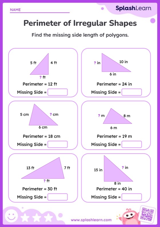 Perimeter Worksheets for Kids Online