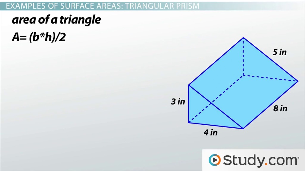 Surface Area | Definition, Formula &  Examples Video