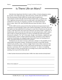 Using Textual Evidence Worksheets