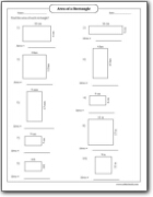 finding the area of a rectangle worksheet