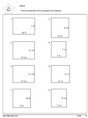 Geometry Practice: Perimeter Worksheets