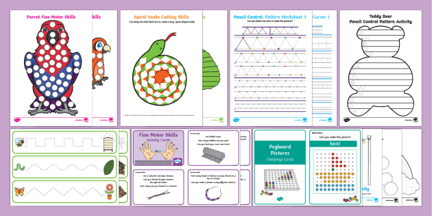 fine motor skills worksheet for 2nd grade