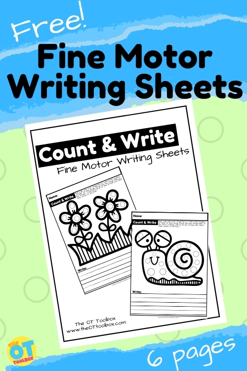 Cute (FREE) Spring Worksheets for Fine Motor Skills - The OT Toolbox