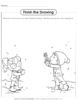 finish the picture worksheet