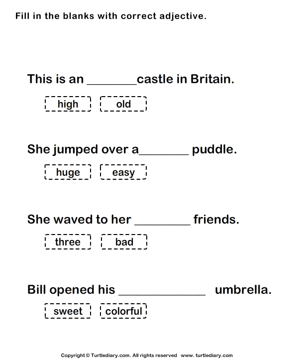 finish this sentence blank worksheet