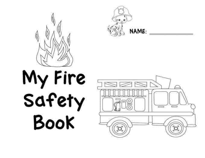 Preschool Fire Safety Booklet Printables