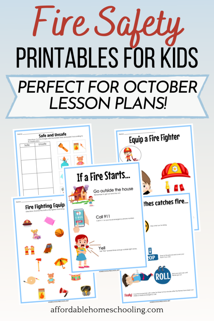 fire safety worksheet preschool