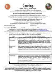 Cooking.pdf - Cooking Merit Badge Workbook This workbook can help ...
