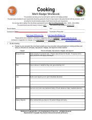 Cooking.pdf - Cooking Merit Badge Workbook This workbook can help ...