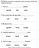 1st Grade Adjective Worksheets | Turtle Diary