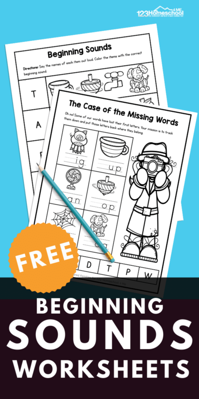 first grade beginning sounds worksheet