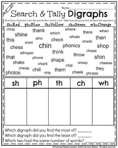 first grade blending worksheet