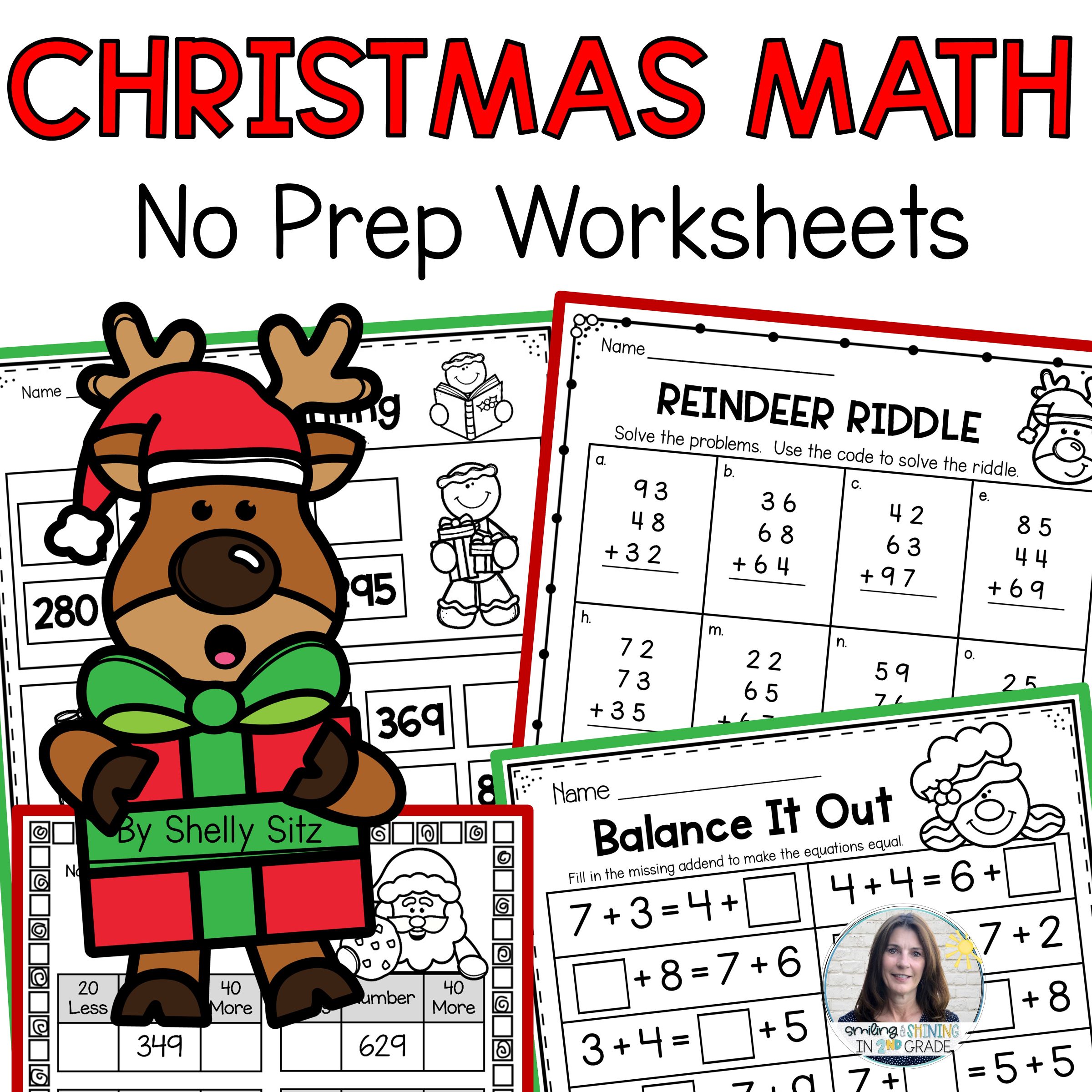 Math Christmas Worksheets First Grade Worksheets Library