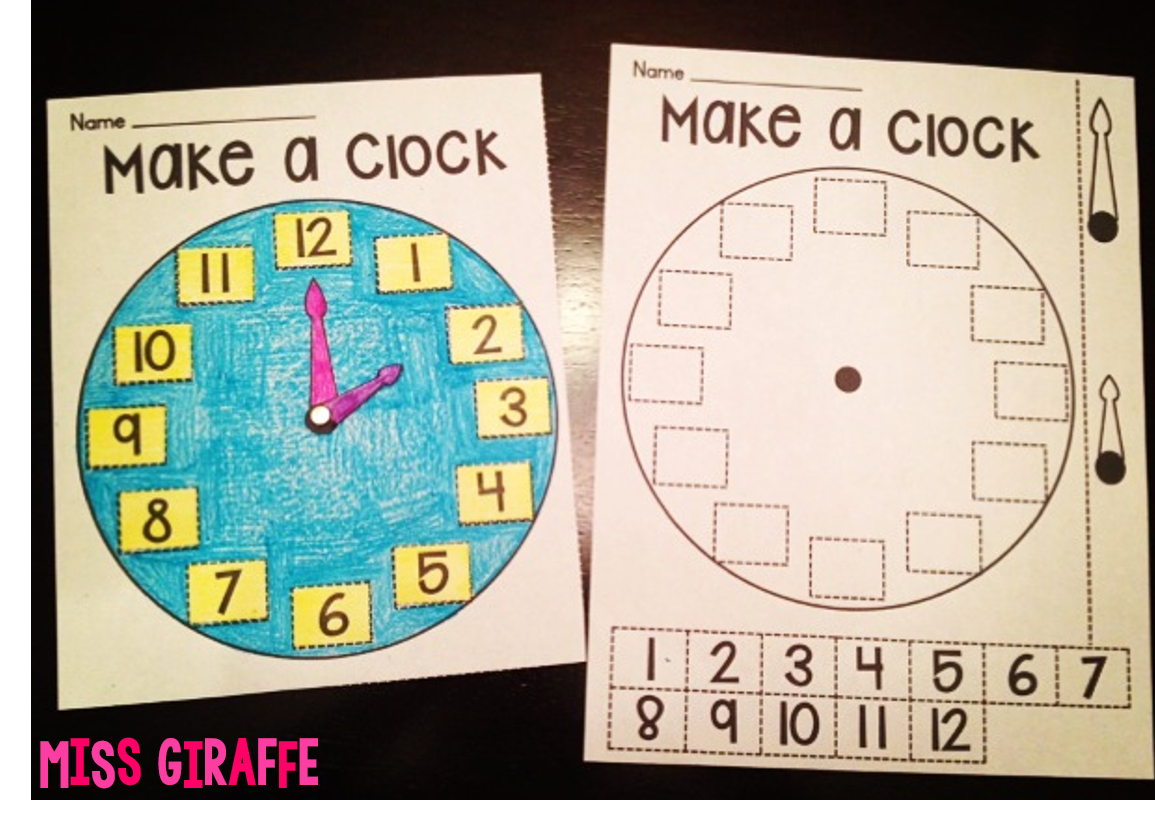 Miss Giraffes Class: Telling Time in First Grade