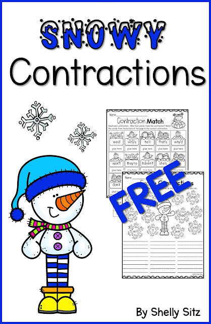 Contraction Worksheets and Videos - Smiling and Shining in Second ...