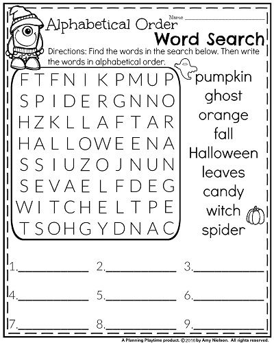 October First Grade Worksheets - Planning Playtime | First grade ...