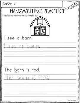 Free Handwriting Practice by Miss Faleena worksheets library