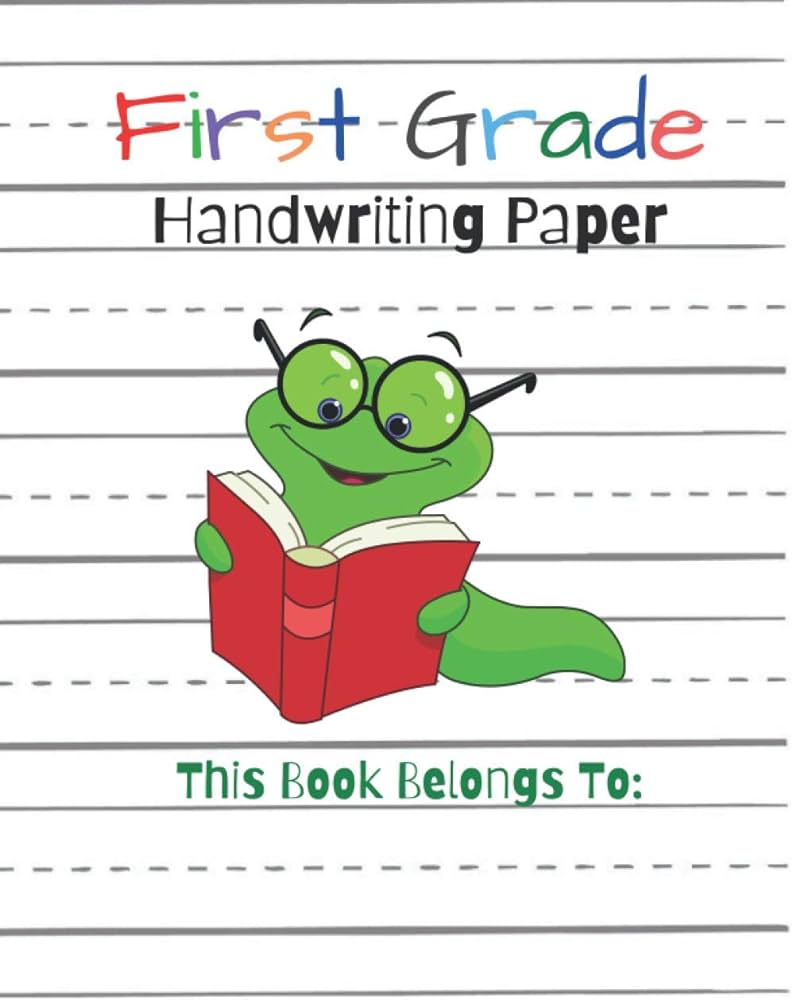 Amazon.com: First Grade Handwriting Practice Paper Notebook. 200 ...