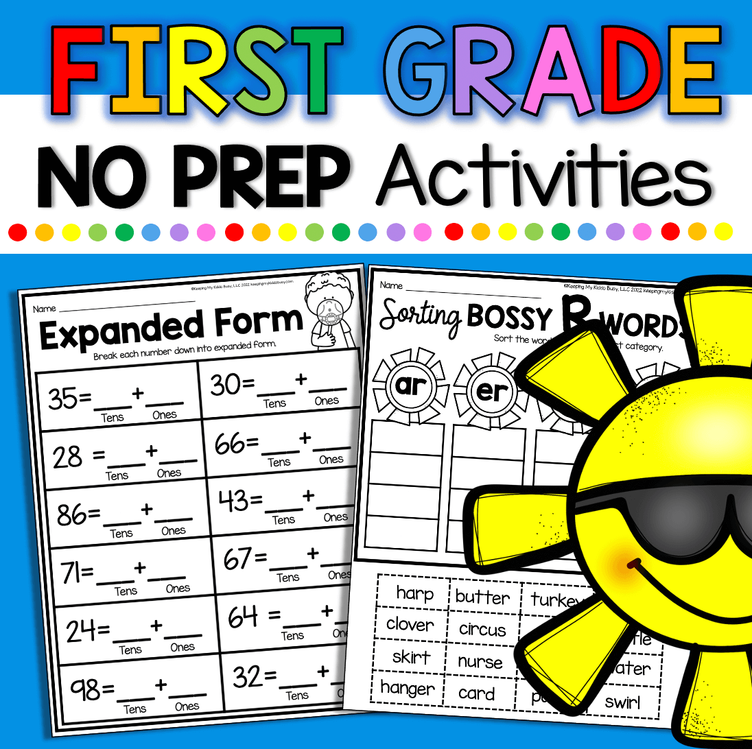 First Grade Homework Worksheets Worksheets Library