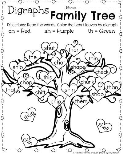 February First Grade Worksheets - Planning Playtime