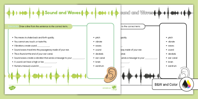 first grade matching worksheet