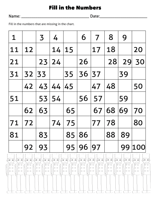 Two First Grade Math Worksheets - The Nutcracker Theme - Miniature ...