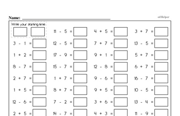 first grade math worksheet printable free