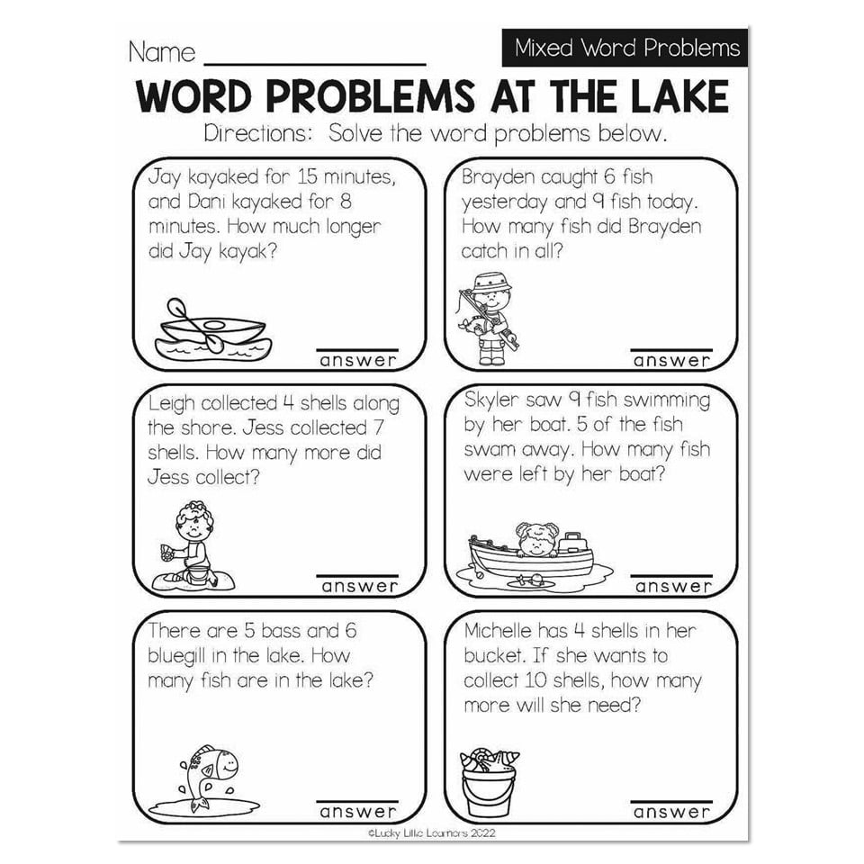 Free first grade math worksheet word problems, Download Free first