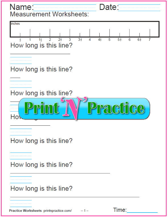 first grade measurement worksheet