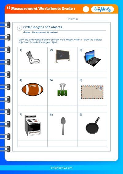 Free Measurement Worksheets for Grade 1 [PDFs] Brighterly.com