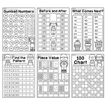 first grade place value worksheet