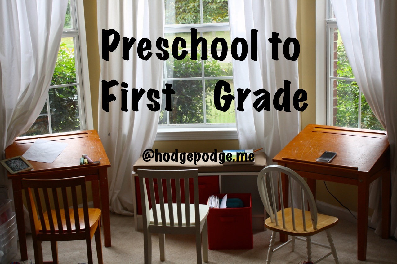 Preschool to First Grade Curriculum and Organization - Your BEST ...