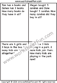 Addition Word Problems / FREE Printable Worksheets - Worksheetfun