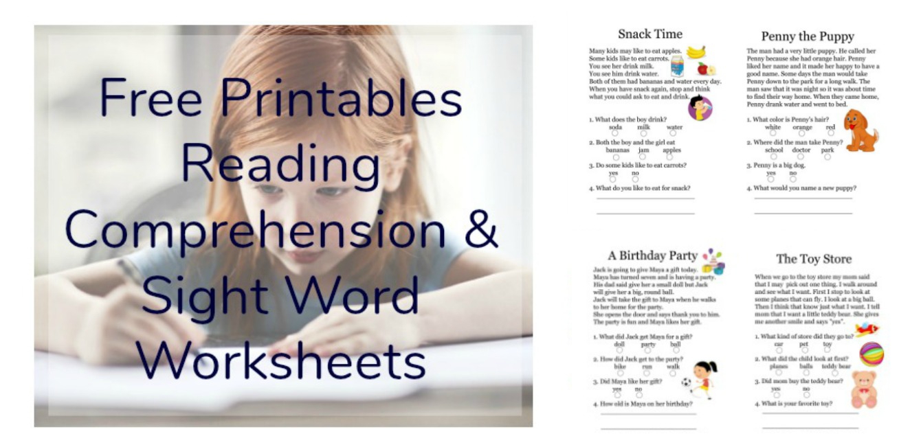 first grade reading comprehension worksheet free printable