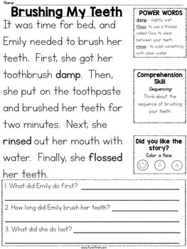 1st Grade Reading Passages for Guided Reading - February