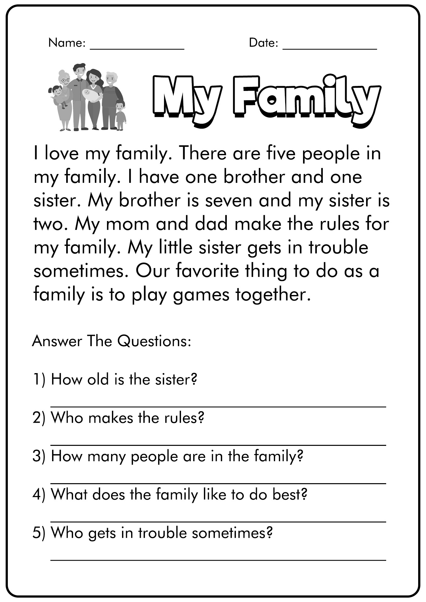 first grade reading worksheet pdf