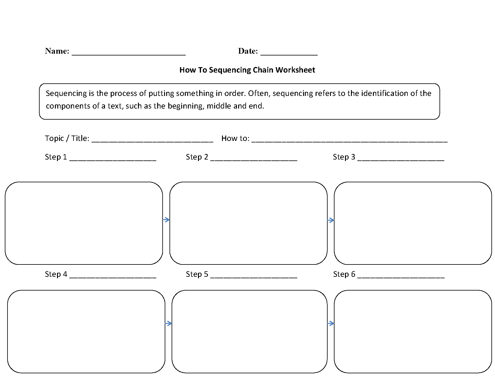 Writing Worksheets | Sequencing Worksheets